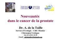 Cancer de prostate - Service d'Urologie CHU Henri Mondor