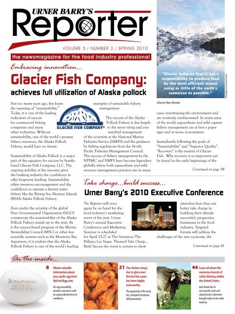 Glacier Fish Company: - Urner Barry Publications, Inc.