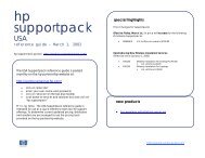 HP â€“ Supportpack Reference Guide - Tech Data