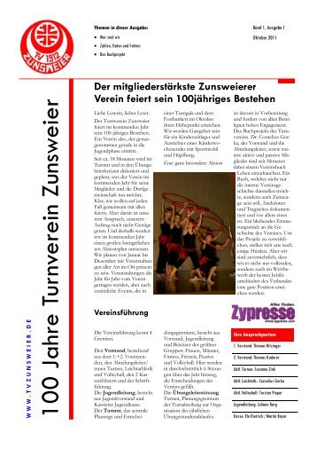 Oktober 2011 - TV Zunsweier