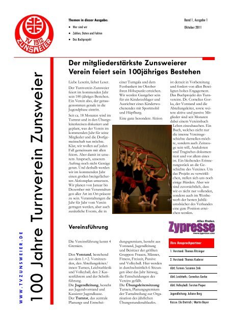 Oktober 2011 - TV Zunsweier