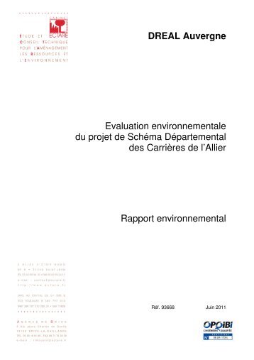 Rapport environnemental - Webissimo