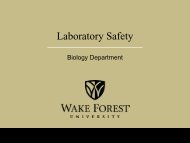 Download - Facilities - Wake Forest University