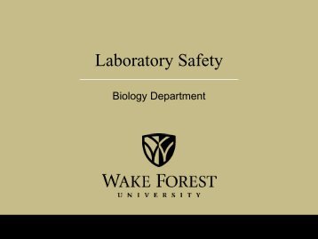 Download - Facilities - Wake Forest University