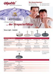 Venus Light» ... der Strapazierfähige - Objekta Werbeschirme