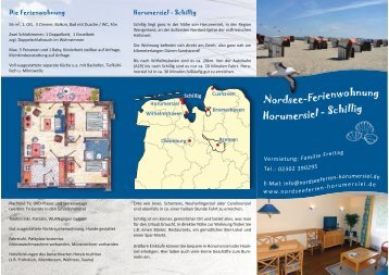 PDF Info-Flyer - Ferienwohnung Horumersiel - Nordsee