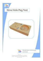 Nine Hole Peg Test - Reha Stim