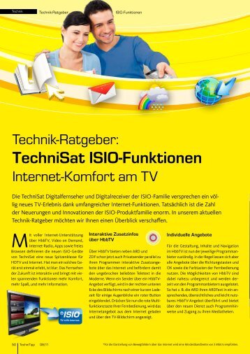 TechniSat ISIO-Funktionen