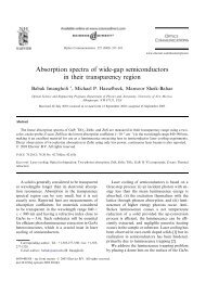 Absorption spectra of wide-gap semiconductors in their ...