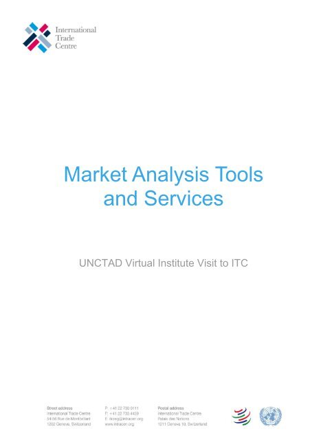 Market Analysis Tools and Services - UNCTAD Virtual Institute