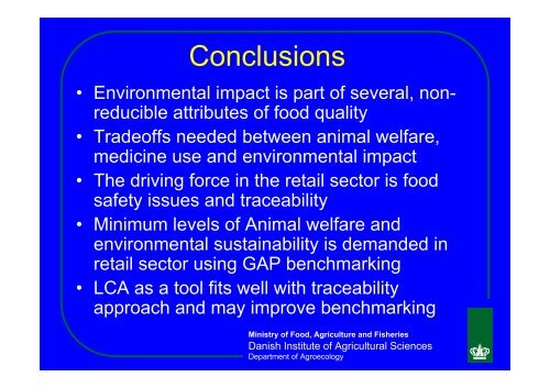 Is there a link between LCA and animal welfare and ... - LCAfood.dk
