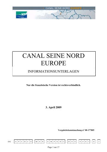 CANAL SEINE NORD EUROPE - Voies navigables de France