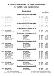 Ergebnisse - Altersklasse M08 - Leichtathletikkreis Offenbach/Hanau