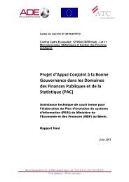 Projet d'Appui Conjoint Ã  la Bonne Gouvernance dans les ...