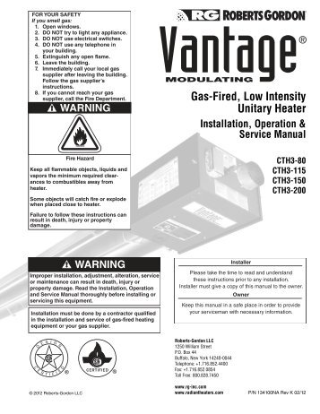 Vantage Modulating - Roberts Gordon