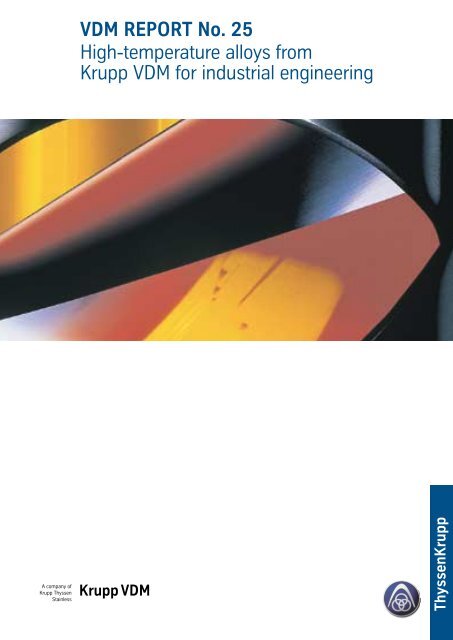 VDM REPORT No.25 - ThyssenKrupp VDM