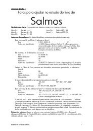 Fatos para ajudar no estudo do livro de Salmos - Estudos da BÃ­blia