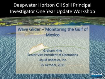 Wave Glider â Monitoring the Gulf of Mexico - College of Marine ...