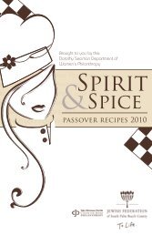 Women's Spirit and Spice Passover Recipes (pdf) - Jewish ...