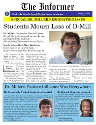 Informer Dr. Miller Issue - Woodlynde School