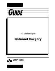 Cataract Surgery - The Ottawa Hospital