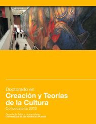 Doctorado en CreaciÃ³n y TeorÃ­as de la Cultura