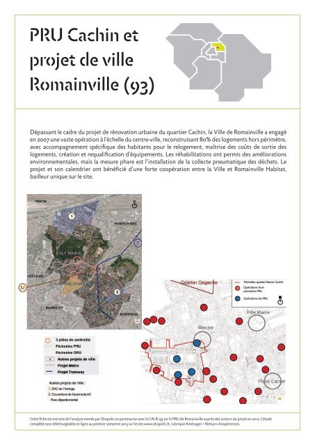PRU Cachin et projet de ville Romainville (93) - Ekopolis