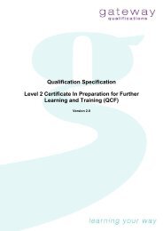 Qualification Specification - OCN Eastern Region