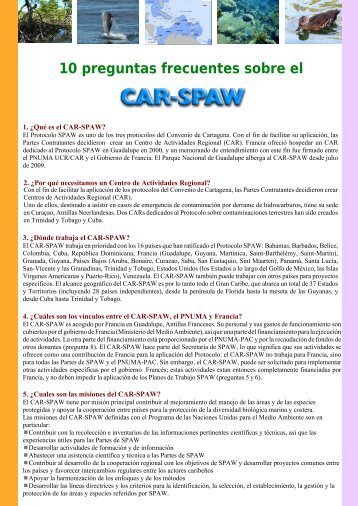 10 FAQ SPAW RAC_ESP - CAR-SPAW-RAC