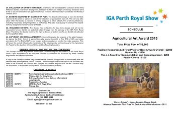 Agricultural Art Award 2013 - Perth Royal Show