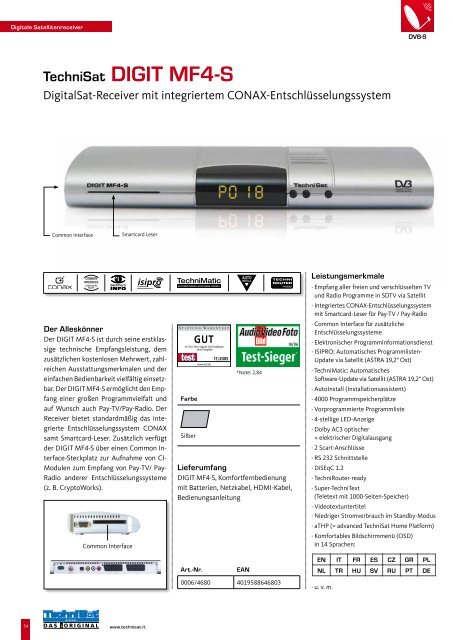 TechniSat - Parallels Plesk Control Panel 8.6.0