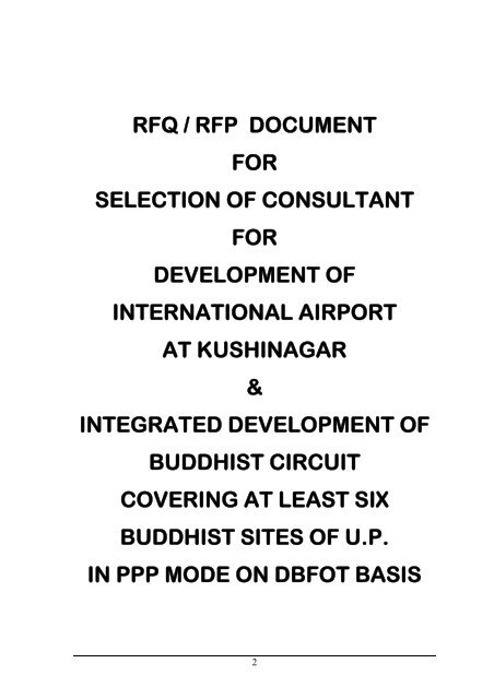 Download RFQ/RFP Document - Uttar Pradesh Tourism