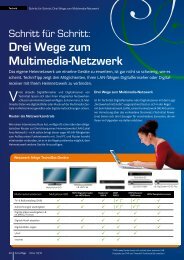 Drei Wege zum Multimedia-Netzwerk