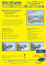 Masken-Schlafkissen - OxyCare GmbH