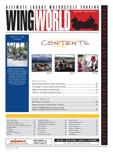 The Spyder: The Spyder: - Wing World Magazine Archives