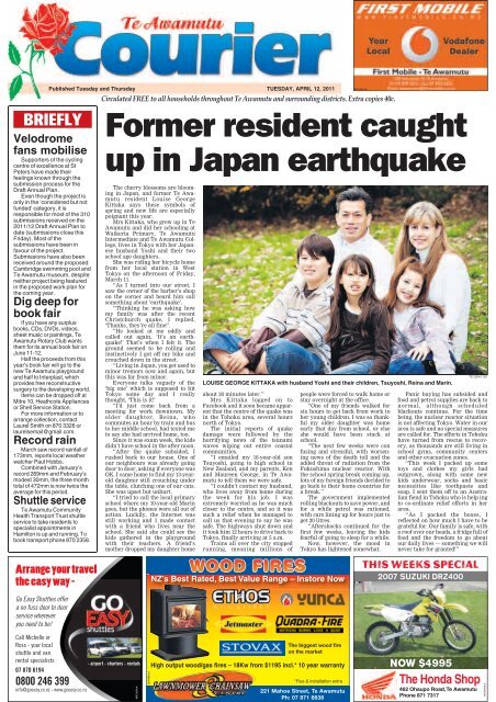 Te Awamutu Courier - April 12th, 2011 - Te Awamutu Online