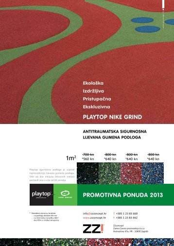 Playtop sigurnosna podloga promo ponuda za 2013. - ZZconcept