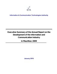 Executive Summary of the Annual Report on the ... - ICTA