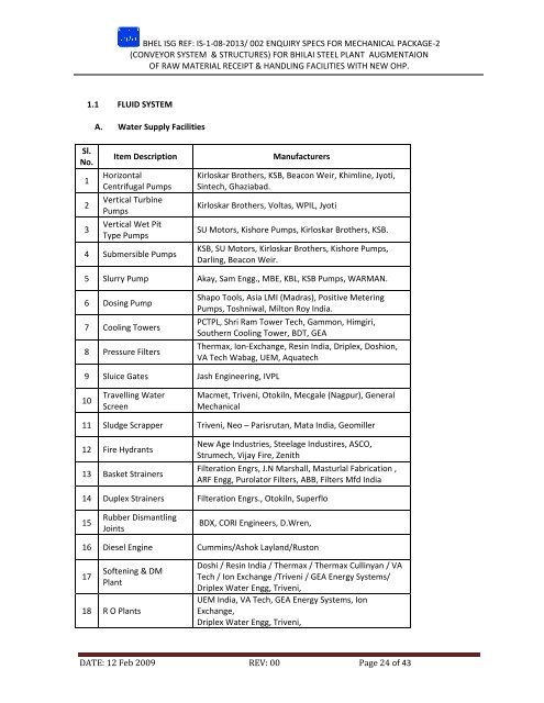 CONTENT - BHEL - Industrial Systems Group