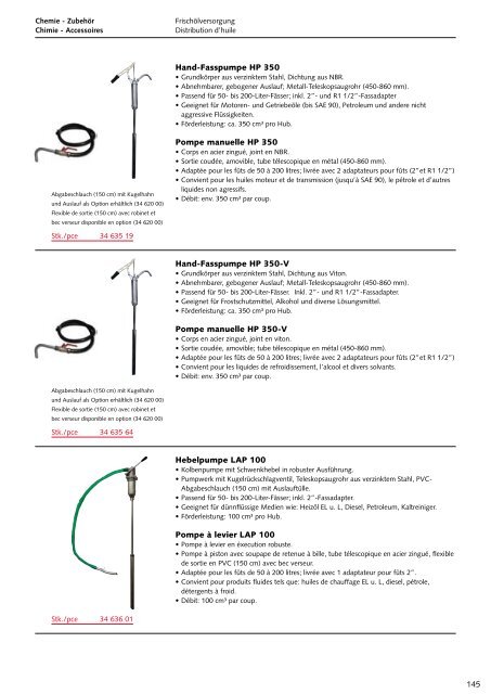 Chimie - Accessoires - Technomag AG