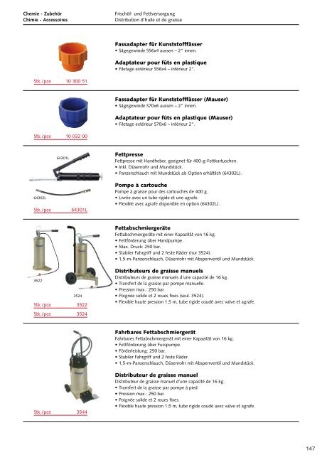 Chimie - Accessoires - Technomag AG