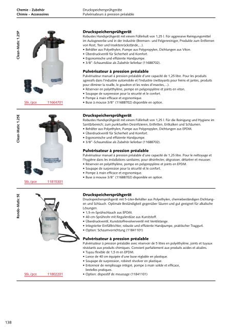 Chimie - Accessoires - Technomag AG