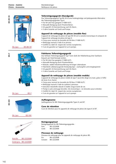 Chimie - Accessoires - Technomag AG