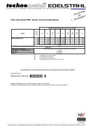 Bestell- und Ausschreibungstexte - technometall EDELSTAHL