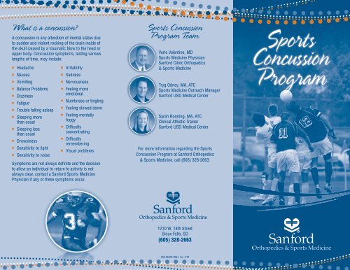 Sanford Sports Concussion Program - Sanford Health