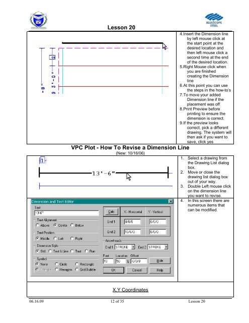 Lesson 20 Anchor Bolt Plan Frame Cross Section ... - VP Buildings