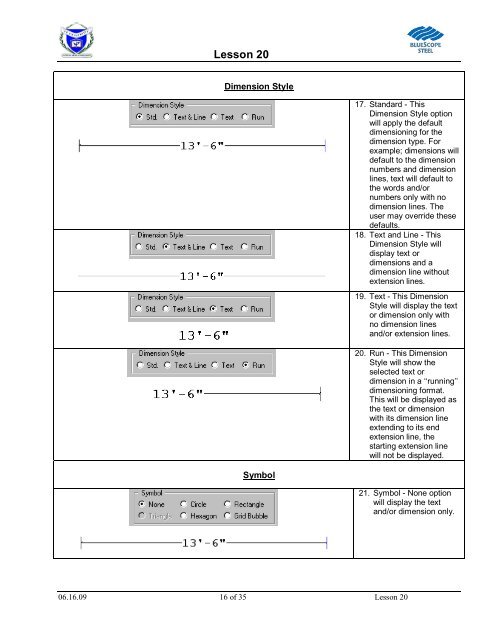 Lesson 20 Anchor Bolt Plan Frame Cross Section ... - VP Buildings