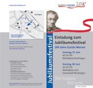 Jubiläumsfestival - 200 Jahre Gustav Werner, Teilhabe