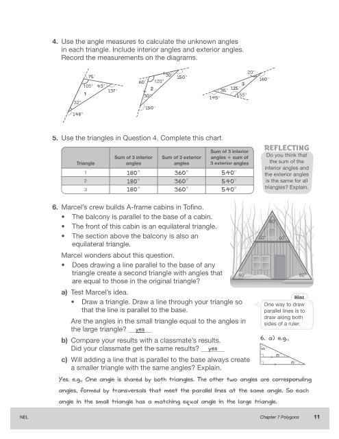 WORKBOOK SAMPLER Chapter 7: Polygons - Nelson Education