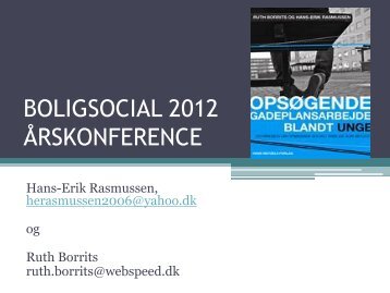 OpsÃ¸gende socialt arbejde blandt unge - Boligsocialnet